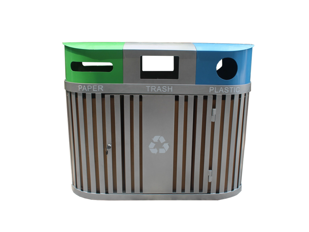 commercial outdoor steel recycling container SPC-104