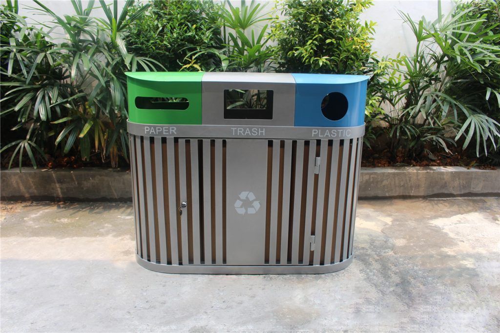 commercial outdoor steel recycling container SPC-104