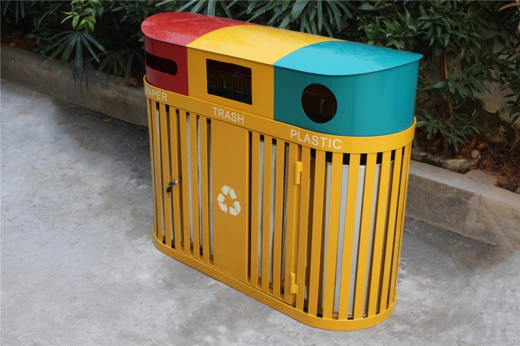 commercial outdoor steel recycling container SPC-104