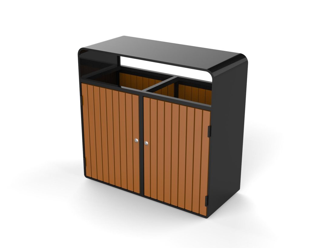 commercial recycled plastic outdoor recycling container SPC-203