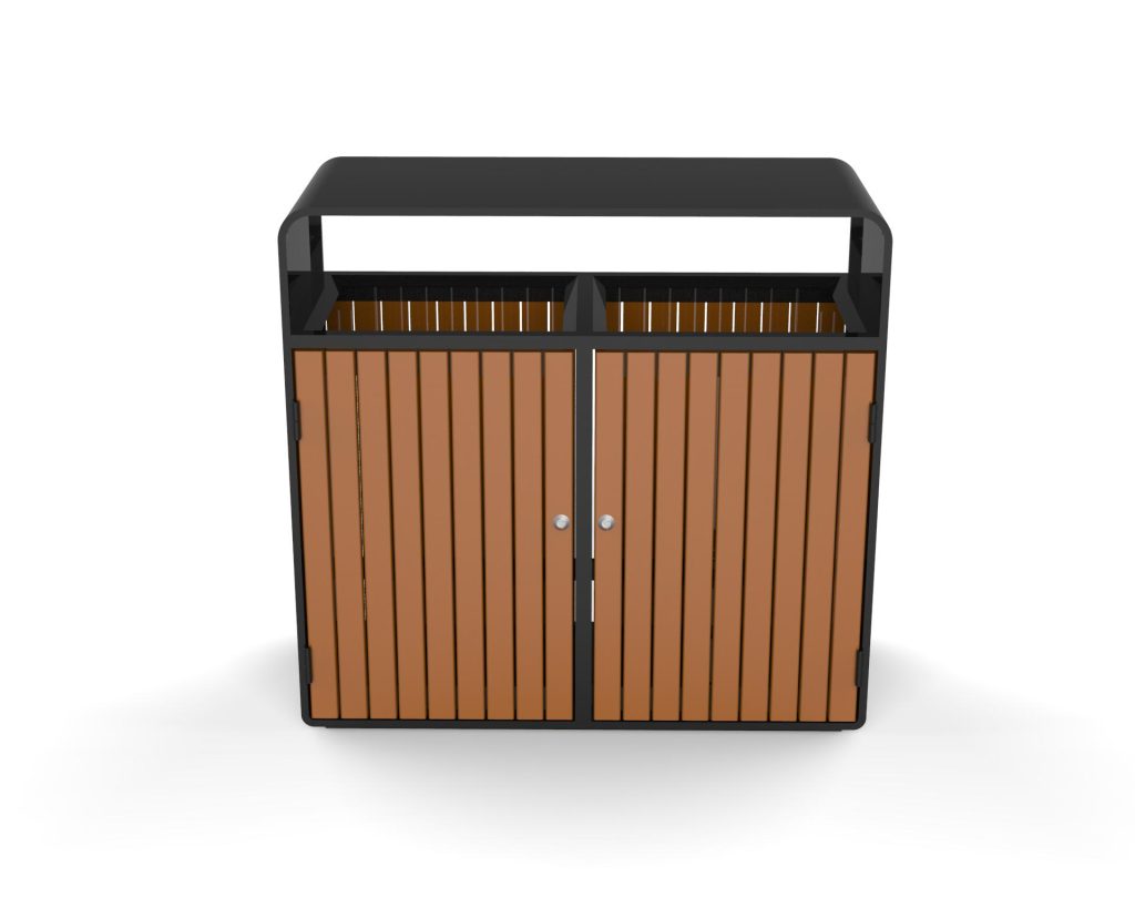 commercial recycled plastic outdoor recycling container SPC-203