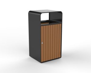 commercial recycled plastic outdoor trash receptacle SPT-207 cover image