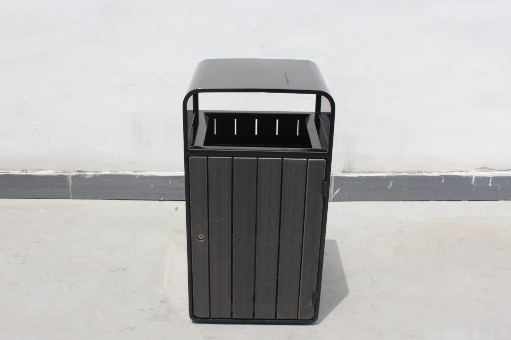 commercial recycled plastic outdoor trash receptacle SPT-207