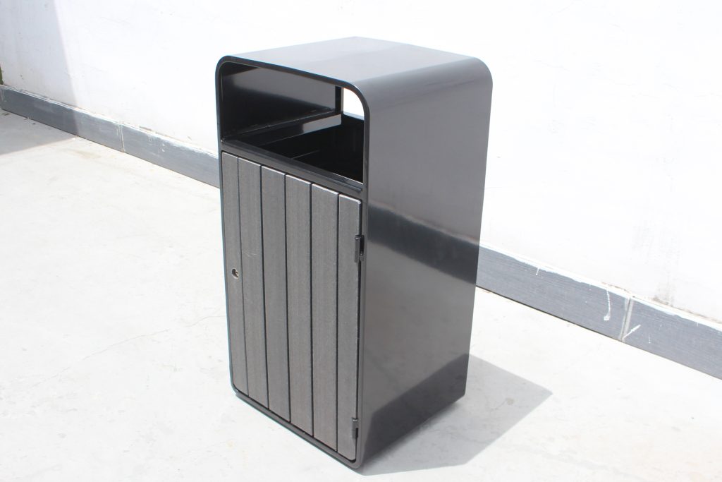 commercial recycled plastic outdoor trash receptacle SPT-207
