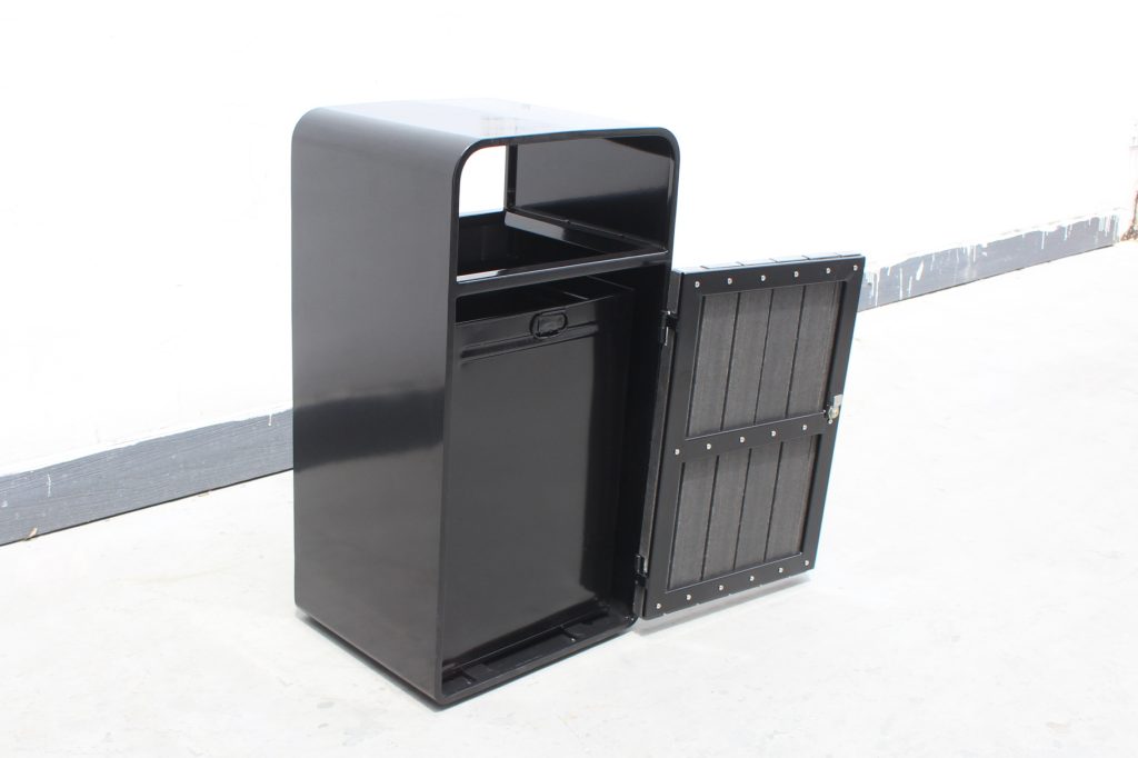 commercial recycled plastic outdoor trash receptacle SPT-207