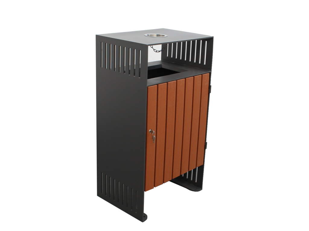 commercial recycled plastic trash receptacle SPT-208 cover image