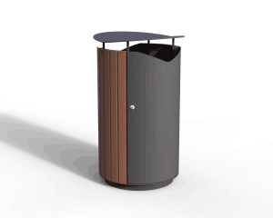 commercial recycled plastic outdoor trash receptacle SPT-210